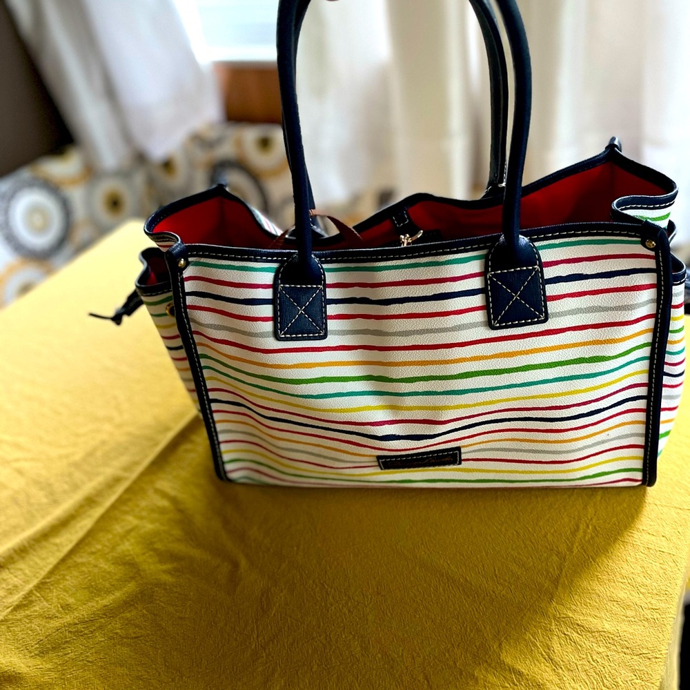 Dooney & Bourke Summer Striped Tote
